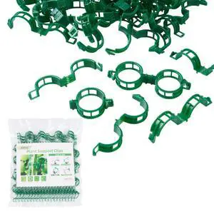 100 Pcs Plant Support Clips,Plastic Clips for Securing Plants | Plant Fixing Clips,Tomato Vine Clips,Garden Clips for Climbing Plants,Grape and Vine Vegetables,Reusable(100, Green) 100 Pcs Plant Support Clips,Plastic Clips for Securing Plants | Plant Fixing Clips,Tomato Vine Clips,Garden Clips for Climbing Plants,Grape and Vine Vegetables,Reusable(100, Green)