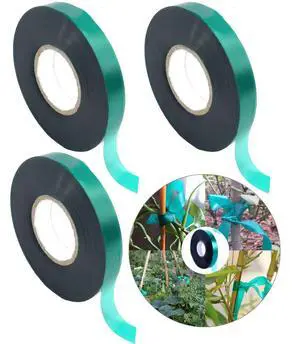 3 Rolls 150 Feet Stretch Tie Tape 0.5 Inch Garden Tie Tape Thick Plant Ribbon Garden Green Vinyl Stake for Indoor Outdoor Patio Plant Use 3 Rolls 150 Feet Stretch Tie Tape 0.5 Inch Garden Tie Tape Thick Plant Ribbon Garden Green Vinyl Stake for Indoor Outdoor Patio Plant Use