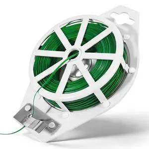 Twist Ties, 262 Feet Sturdy Garden Plant Ties with Built-in Cutter | Rustproof & Flexible Gardening Twist TiesCut to Any Length Tie for Tomatoes, Vines, Flowers, Indoor/Outdoor, Home & Office Twist Ties, 262 Feet Sturdy Garden Plant Ties with Built-in Cutter | Rustproof & Flexible Gardening Twist TiesCut to Any Length Tie for Tomatoes, Vines, Flowers, Indoor/Outdoor, Home & Office