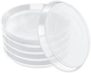 6 Pack Clear Plant Saucer, Durable Plant Drip Trays Saucers for Pots, No Holes Water Catcher Trays for Indoor Outdoor Planter, Sturdy Base Plate(6", Clear) 6 Pack Clear Plant Saucer, Durable Plant Drip Trays Saucers for Pots, No Holes Water Catcher Trays for Indoor Outdoor Planter, Sturdy Base Plate(6", Clear)
