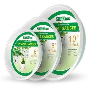 6 Pack Plant Saucers (6inch /8inch /10inch),Heavy Sturdy Plant Trays Pot Tray for Indoor Clear Plastic Flower Pot Saucers Thicker Plant Water Drip Trays for pots(6" 8" 10") 6 Pack Plant Saucers (6inch /8inch /10inch),Heavy Sturdy Plant Trays Pot Tray for Indoor Clear Plastic Flower Pot Saucers Thicker Plant Water Drip Trays for pots(6" 8" 10")