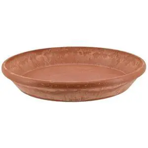 PSW Pot Collection AP25TCM 10-inch Plastic/Stone/Wood Composite Plant Saucer Drip Tray No Drainage Hole (Drillable), Indoor/Outer Water Tray, Terra Cotta Marble Color PSW Pot Collection AP25TCM 10-inch Plastic/Stone/Wood Composite Plant Saucer Drip Tray No Drainage Hole (Drillable), Indoor/Outer Water Tray, Terra Cotta Marble Color