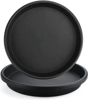 Black Plant Saucer for Indoors,3 Pack 12inch Plastic Flower Plant Pot Saucer, Plastic Plant Saucer Drip Trays for Indoor and Outdoor Plants(3) Black Plant Saucer for Indoors,3 Pack 12inch Plastic Flower Plant Pot Saucer, Plastic Plant Saucer Drip Trays for Indoor and Outdoor Plants(3)