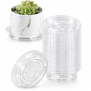 40 Pack 4 Inch Plant Saucer Clear Plant Saucers for Indoors Flower Pot Saucers Small Plant Plate Dish Plant Pot Saucers Plant Trays for Pots Bulk 40 Pack 4 Inch Plant Saucer Clear Plant Saucers for Indoors Flower Pot Saucers Small Plant Plate Dish Plant Pot Saucers Plant Trays for Pots Bulk
