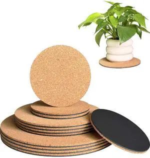 Cork Plant Coasters, 12 Pack Plant Mats in 4/6/8 Inch for Pots | 12 Pack Cork Plant Coasters in 4/6/8 Inch Sizes, Round Absorbent Mats Help Protect Tables and Floors from Water Marks Cork Plant Coasters, 12 Pack Plant Mats in 4/6/8 Inch for Pots | 12 Pack Cork Plant Coasters in 4/6/8 Inch Sizes, Round Absorbent Mats Help Protect Tables and Floors from Water Marks