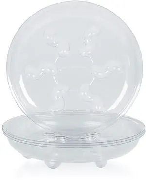 5 Pieces of 8 inch Clear Thick Plastic Heavy Duty Plant Sturdy Saucer Drip Trays for pots (8") 5 Pieces of 8 inch Clear Thick Plastic Heavy Duty Plant Sturdy Saucer Drip Trays for pots (8")