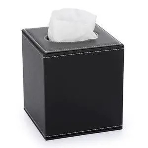 Square Tissue Box Cover,Magnetic Bottom PU Tissue Box Holder,Black | Elegant Cube Leather Tissue Box Covers,Decorative Tissue Box for Vanity Dresser Night Stand Table Countertop Office Car Square Tissue Box Cover,Magnetic Bottom PU Tissue Box Holder,Black | Elegant Cube Leather Tissue Box Covers,Decorative Tissue Box for Vanity Dresser Night Stand Table Countertop Office Car