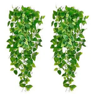 Fake Hanging Plants Vines(2pcs)for Room Decor, Artificial Ivy Greenery Garlands for Home Bedroom Living Aesthetic Kitchen Office Wall Patio Bookshelf,Indoor,Outdoor Farmhouse Decorations(No flowerpot) Fake Hanging Plants Vines(2pcs)for Room Decor, Artificial Ivy Greenery Garlands for Home Bedroom Living Aesthetic Kitchen Office Wall Patio Bookshelf,Indoor,Outdoor Farmhouse Decorations(No flowerpot)