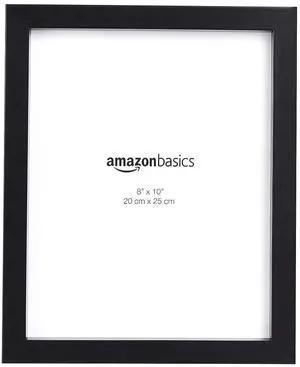 Rectangular Photo Picture Frame, 8" x 10", Wall Hanging or Tabletop Display, Black, 2-Pack, Horizontal or Vertical Rectangular Photo Picture Frame, 8" x 10", Wall Hanging or Tabletop Display, Black, 2-Pack, Horizontal or Vertical