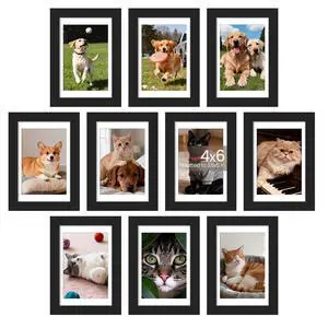 4x6 Picture Frame, Photo Collage Wall Decor Set of 10, Black | Small Frame Fit 3.5x5 and 4 x 6 Photos, Wall or Tabletop Display, For Gallery Hallway Living Room, For Christmas Mother's Day 4x6 Picture Frame, Photo Collage Wall Decor Set of 10, Black | Small Frame Fit 3.5x5 and 4 x 6 Photos, Wall or Tabletop Display, For Gallery Hallway Living Room, For Christmas Mother's Day