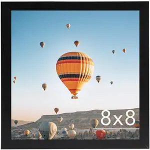 8x8 Picture Frame Black for Wall Hanging or Tabletop, Wall Mounting Horizontally or Vertically, 8 x 8 Square Wall Gallery Poster Photo Frame with Shatter Resistant Plexiglass, Black 8x8 Picture Frame Black for Wall Hanging or Tabletop, Wall Mounting Horizontally or Vertically, 8 x 8 Square Wall Gallery Poster Photo Frame with Shatter Resistant Plexiglass, Black