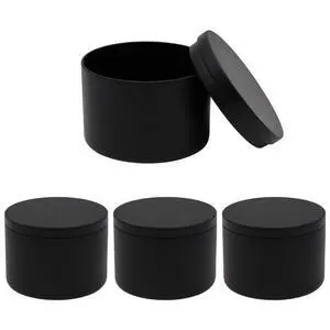 4pcs Black 8oz Candle Tins with Lids - Premium Metal Candle Jars for DIY Craft, Wax Melts & Small Business (Leak-Proof Candle Containers) 80mm*60mm/3.15"*2.36" 4pcs Black 8oz Candle Tins with Lids - Premium Metal Candle Jars for DIY Craft, Wax Melts & Small Business (Leak-Proof Candle Containers) 80mm*60mm/3.15"*2.36"