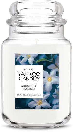 Midnight Jasmine Scented Candle, 22oz Large Jar with up to 150 Hour Burn Time, Giftable Midnight Jasmine Scented Candle, 22oz Large Jar with up to 150 Hour Burn Time, Giftable