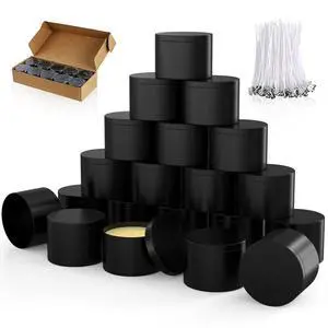 8OZ Black Candle Tins Cans with Lids and Wicks for Making Candles | Heavy-Duty Matte Small Bulk Empty Candles Jars Vessels Container for Business OwnerTravel Reusable Candles TinsBlack10PCS 8OZ Black Candle Tins Cans with Lids and Wicks for Making Candles | Heavy-Duty Matte Small Bulk Empty Candles Jars Vessels Container for Business OwnerTravel Reusable Candles TinsBlack10PCS