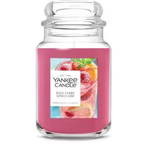 Iced Berry Lemonade Scented Candle, 22oz Large Jar with up to 150 Hour Burn Time, Giftable Iced Berry Lemonade Scented Candle, 22oz Large Jar with up to 150 Hour Burn Time, Giftable