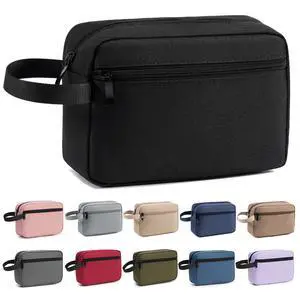 Travel Toiletry Bag for Men & Women, Hanging Cosmetic Organizer | Water-Resistant Fabric, Sturdy Handle, Lightweight Dopp Kit Bathroom Toiletries, Makeup, Shaving, Grooming & Accessories Travel Toiletry Bag for Men & Women, Hanging Cosmetic Organizer | Water-Resistant Fabric, Sturdy Handle, Lightweight Dopp Kit Bathroom Toiletries, Makeup, Shaving, Grooming & Accessories