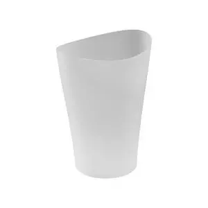 Spa Works Compact Contemporary Style 9 Quart Indoor Open Vanity Home Trash Container White Spa Works Compact Contemporary Style 9 Quart Indoor Open Vanity Home Trash Container White