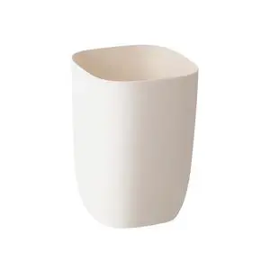 Bathroom Trash Can, Small Garbage Can for Bedroom, Living Room, Kitchen, Slim Cute Plastic Waste Basket for Office, 7L, Ivory White Bathroom Trash Can, Small Garbage Can for Bedroom, Living Room, Kitchen, Slim Cute Plastic Waste Basket for Office, 7L, Ivory White