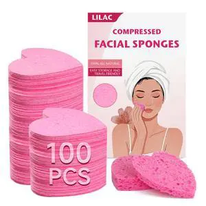 100 Count Compressed Facial Sponges 100% Natural Cellulose Eco-Friendly Makeup Sponges for Gentle Cleansing, Exfoliating & Stubborn Makeup Removal Travel for Women (pink) 100 Count Compressed Facial Sponges 100% Natural Cellulose Eco-Friendly Makeup Sponges for Gentle Cleansing, Exfoliating & Stubborn Makeup Removal Travel for Women (pink)