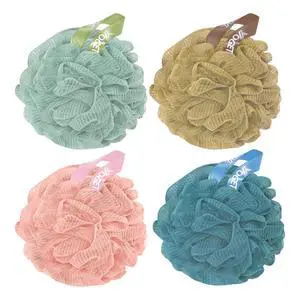 4 Pack Shower Loofah Sponge, 60G Bath Loofa Exfoliating Body Scrubber | Lots of Lather Loofa, Bath Sponges for Shower, Quick-Dry, All Skin Body Wash Luffa For Men Women, Soothe Skin 4 Color 4 Pack Shower Loofah Sponge, 60G Bath Loofa Exfoliating Body Scrubber | Lots of Lather Loofa, Bath Sponges for Shower, Quick-Dry, All Skin Body Wash Luffa For Men Women, Soothe Skin 4 Color
