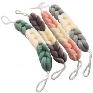 4 Packs Long Stretch Back Sponge with Rope Handles Back Scrubber Bath Shower Mesh Sponge Exfoliating Body Scrub Stretch Braided Loofah for Men and Women (B-1 Grey+1 Green+1 Pink+1 Coffee) 4 Packs Long Stretch Back Sponge with Rope Handles Back Scrubber Bath Shower Mesh Sponge Exfoliating Body Scrub Stretch Braided Loofah for Men and Women (B-1 Grey+1 Green+1 Pink+1 Coffee)