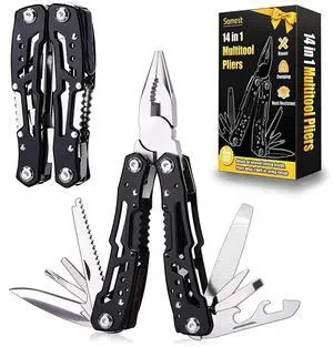14 in 1 Multitool Pliers with Safety Lock, Professional Stainless Steel Pocket Knife, Portable Survival Gift for Father,Husband,Boyfriend for Christmas,Birthday,Valentine's,Father's Day 14 in 1 Multitool Pliers with Safety Lock, Professional Stainless Steel Pocket Knife, Portable Survival Gift for Father,Husband,Boyfriend for Christmas,Birthday,Valentine's,Father's Day