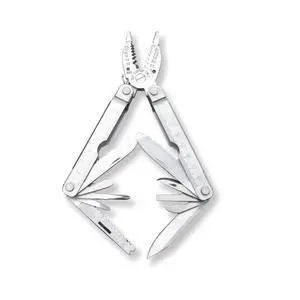PLB024 Stainless steel multi-function plier. 24 functions with saw, wire strippers and screwdrivers, can and bottle opener, knife, file. Hand size and easy to carry and use indoor, outdoor PLB024 Stainless steel multi-function plier. 24 functions with saw, wire strippers and screwdrivers, can and bottle opener, knife, file. Hand size and easy to carry and use indoor, outdoor