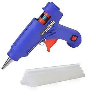 Hot Glue Gun with 10 Glue Sticks, 30W Mini Glue Gun Kit, for Arts & Crafts School Use, Christmas Decoration, Quick Repairs, White (blue) Hot Glue Gun with 10 Glue Sticks, 30W Mini Glue Gun Kit, for Arts & Crafts School Use, Christmas Decoration, Quick Repairs, White (blue)