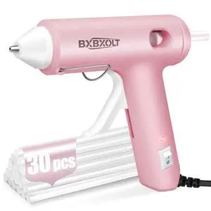30W Dripless Hot Glue Gun Kit, Fast Heat Nozzle with 30 Glue Stick, Pink | High Temp for School, Class, Fabric Crafts, DIY Art Projects & Quick Household Repairs 30W Dripless Hot Glue Gun Kit, Fast Heat Nozzle with 30 Glue Stick, Pink | High Temp for School, Class, Fabric Crafts, DIY Art Projects & Quick Household Repairs