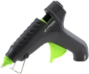 L-270 Essentials Series 40 Watt Full Size Low Temperature Hot Glue Gun for use with Wood, Ribbon, Lace, Floral, Fabric, and Foam, Black and Green L-270 Essentials Series 40 Watt Full Size Low Temperature Hot Glue Gun for use with Wood, Ribbon, Lace, Floral, Fabric, and Foam, Black and Green
