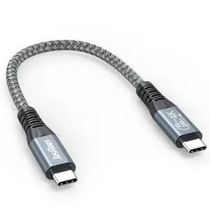 Short USB C Data Cable 6 inch with USBC 3.2 Gen 2 20Gbps/240W PD/4K | High Speed Transfer, Fast Charging, 4K@60Hz Video USB-C to Type C Cord for Portable SSD Power Bank Docking Station Laptop Short USB C Data Cable 6 inch with USBC 3.2 Gen 2 20Gbps/240W PD/4K | High Speed Transfer, Fast Charging, 4K@60Hz Video USB-C to Type C Cord for Portable SSD Power Bank Docking Station Laptop