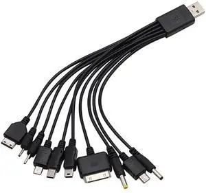 Black 10 in 1 Universal USB Cable, Multiple Universal Charging Cable for Cell Phones Blutooth Earphone Speaker Adapter Cable, 20cm Data,USB Cables and Interconnects Cables Interconnects Black 10 in 1 Universal USB Cable, Multiple Universal Charging Cable for Cell Phones Blutooth Earphone Speaker Adapter Cable, 20cm Data,USB Cables and Interconnects Cables Interconnects