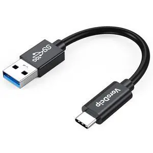 Data Transfer Cable USB to Type C 6inch Short, 10Gbps USB C 3.1 Gen 2 Cord | 3A USB-A to USB-C Fast Charging Cable for Protable SSD Android Auto iPhone 17/16/15, Galaxy S25/24 Data Transfer Cable USB to Type C 6inch Short, 10Gbps USB C 3.1 Gen 2 Cord | 3A USB-A to USB-C Fast Charging Cable for Protable SSD Android Auto iPhone 17/16/15, Galaxy S25/24