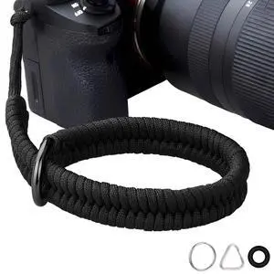 Camera Wrist Strap for DSLR Mirrorless CameraCamera Hand Strap with Safer Connector (Black-12) Camera Wrist Strap for DSLR Mirrorless CameraCamera Hand Strap with Safer Connector (Black-12)