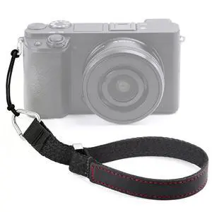 Camera Wrist Strap, Leather Camera Hand Straps for Photographers, Adjustable Soft Strap for DSLR SLR Mirrorless Cameras (Black) Camera Wrist Strap, Leather Camera Hand Straps for Photographers, Adjustable Soft Strap for DSLR SLR Mirrorless Cameras (Black)