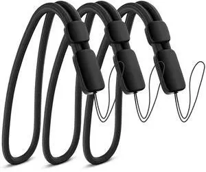 Hand Wrist Strap Lanyard, 3 Pack Black Adjustable Lanyard Wrist Straps Hand Wrist Strap Lanyard, 3 Pack Black Adjustable Lanyard Wrist Straps