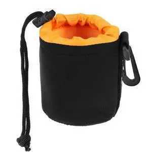 S Size (Small) Camera Lens Pouch, Thick Protective Neoprene Bag Storage Cover Case with Drawstring Design, Soft Plush Interior, Compatible for Canon, for Nikon, for Sony DSLR Lenses S Size (Small) Camera Lens Pouch, Thick Protective Neoprene Bag Storage Cover Case with Drawstring Design, Soft Plush Interior, Compatible for Canon, for Nikon, for Sony DSLR Lenses