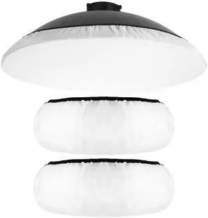 22 Inch/55 cm Beauty Dish Diffuser Sock, Soft White Lamp Shade Diffuser, Light Diffusers Cover for Studio Strobe Reflectors Ring Light Flash Standard Reflector Video Shooting(2 Pcs) 22 Inch/55 cm Beauty Dish Diffuser Sock, Soft White Lamp Shade Diffuser, Light Diffusers Cover for Studio Strobe Reflectors Ring Light Flash Standard Reflector Video Shooting(2 Pcs)
