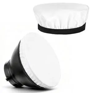 7"/18cm Light Diffuser, 2Pcs White Standard Cloth Diffuser Lamp Sock Soft Cover for Studio Strobe Reflectors Ring Lights Flash Lights Standard Reflector 7"/18cm Light Diffuser, 2Pcs White Standard Cloth Diffuser Lamp Sock Soft Cover for Studio Strobe Reflectors Ring Lights Flash Lights Standard Reflector