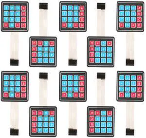 10Pcs 4 x 4 Matrix Array Membrane Switch 76.9*76.9mm Keypad Keyboard 16 Key Matrix Array Membrane Switch Microcontroller Extended Keyboard 8Pin Dupont for Arduino 10Pcs 4 x 4 Matrix Array Membrane Switch 76.9*76.9mm Keypad Keyboard 16 Key Matrix Array Membrane Switch Microcontroller Extended Keyboard 8Pin Dupont for Arduino