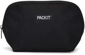 Freezable Snack Bag, Black | Built-in ice packs, EcoFreeze+ Technology, Fresh snacks to go, Mini cooler, Small lunches, Foldable, Reusable, Zip closure Freezable Snack Bag, Black | Built-in ice packs, EcoFreeze+ Technology, Fresh snacks to go, Mini cooler, Small lunches, Foldable, Reusable, Zip closure
