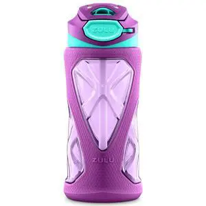 Torque 16oz Plastic Kids Water Bottle with Silicone Sleeve, Purple | Leakproof kids water bottle with silicone sleeve and locking lid. BPA-free, backpack friendly for school and lunchboxes. Torque 16oz Plastic Kids Water Bottle with Silicone Sleeve, Purple | Leakproof kids water bottle with silicone sleeve and locking lid. BPA-free, backpack friendly for school and lunchboxes.