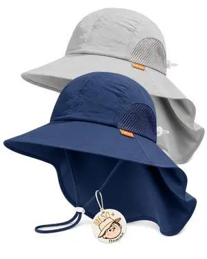 Toddler Kids Sun Hat UPF 50+ Sun Protective Bucket Hat for Baby Summer Beach Hats Toddler Kids Sun Hat UPF 50+ Sun Protective Bucket Hat for Baby Summer Beach Hats