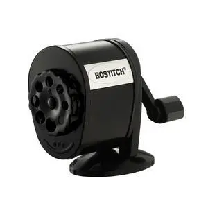 Office Wall Mount Manual Pencil Sharpener, 8 Hole Dial, 6X Longer Cutter Life, Vertical or Horizontal Mounting, Black Office Wall Mount Manual Pencil Sharpener, 8 Hole Dial, 6X Longer Cutter Life, Vertical or Horizontal Mounting, Black