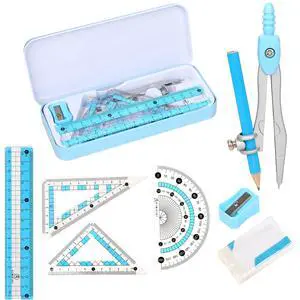 Compass Geometry Tool Geometry Set Drafting Drawing Compass and Protractor Set with Box Math Geometry Compass for Geometry Metal Compass Geometry Kit Drawing Tool for Measuring Drawings Study Compass Geometry Tool Geometry Set Drafting Drawing Compass and Protractor Set with Box Math Geometry Compass for Geometry Metal Compass Geometry Kit Drawing Tool for Measuring Drawings Study