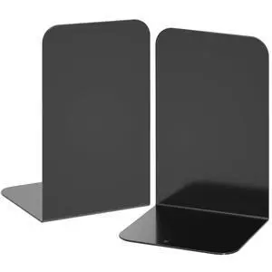Bookends 1 Pair, Black Metal Book Ends, Heavy Bookends for Shelves, Book Stopper for Heavy Books, Book Organizer for Home Office School Supplies Bookends 1 Pair, Black Metal Book Ends, Heavy Bookends for Shelves, Book Stopper for Heavy Books, Book Organizer for Home Office School Supplies