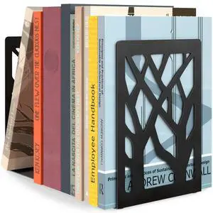 Book Ends Tree Design Bookends for Shelves 7 x 4.7 x 3.5 1 Pair | Metal Constructio,Heavy Duty,Non-Skid Pads,Scratch Resistant,Stable Support,Space Saving,2 Pieces,Bookcase Desktop Use Book Ends Tree Design Bookends for Shelves 7 x 4.7 x 3.5 1 Pair | Metal Constructio,Heavy Duty,Non-Skid Pads,Scratch Resistant,Stable Support,Space Saving,2 Pieces,Bookcase Desktop Use