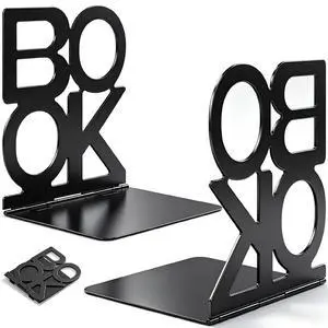 Book Ends, 1Pair Metal Foldable Bookends for Shelves,Black | 6.1 x 4.9 x 4.3 Metal Constructio,Heavy Duty,Non-Skid Pads,Scratch Resistant,Stable Support,Space Saving Book Ends, 1Pair Metal Foldable Bookends for Shelves,Black | 6.1 x 4.9 x 4.3 Metal Constructio,Heavy Duty,Non-Skid Pads,Scratch Resistant,Stable Support,Space Saving