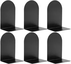 6Pcs Metal Bookends - Book Ends for Shelves, Black | Book Ends For Heavy Books, Decorative Book Stoppers,Sturdy Construction, Non-Skid, RecordDVD Organization 6Pcs Metal Bookends - Book Ends for Shelves, Black | Book Ends For Heavy Books, Decorative Book Stoppers,Sturdy Construction, Non-Skid, RecordDVD Organization