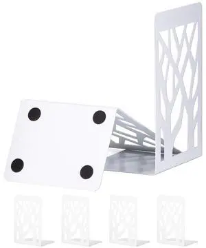 Book Ends, Bookends, Bookends for Shelves, Bookend, Book Ends for Heavy Books, White Metal Book Shelf Holder Home Decorative, Book Stoppers for Shelves, Bookend Supports 3 Pair Book Ends, Bookends, Bookends for Shelves, Bookend, Book Ends for Heavy Books, White Metal Book Shelf Holder Home Decorative, Book Stoppers for Shelves, Bookend Supports 3 Pair